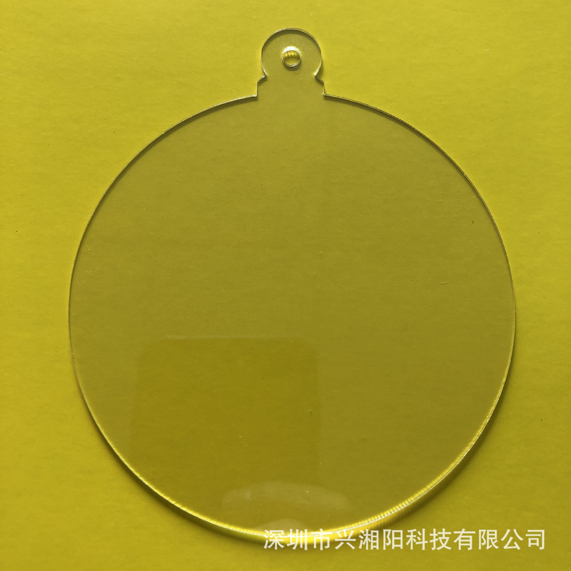 DIY亚克力圆片空白透明片双面带保护膜圆形方形铃铛形状异形