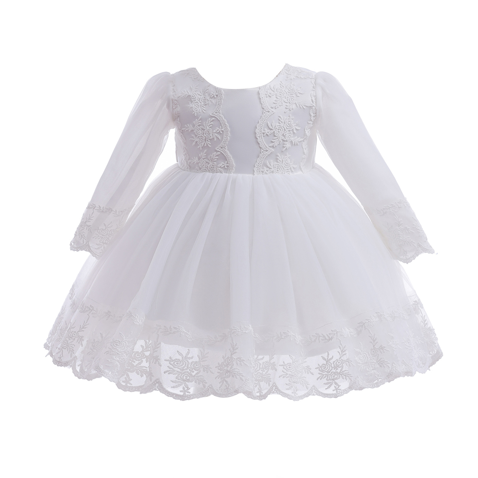 vintage longo sleve bebê menina baptismo vestidos para meninas ano festa de aniversário casamento batismo bebê infantil roupas bebes