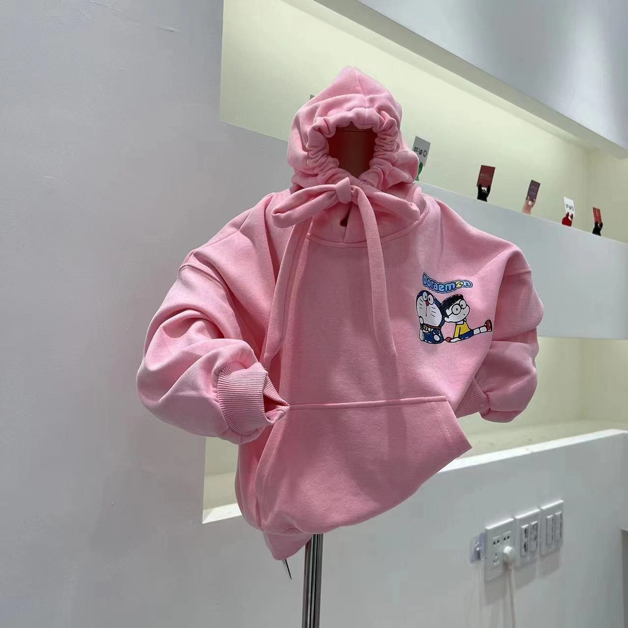 Doraemon cartoon print long-sleeved hoodie 2022 Autumn New Korean-style hoodie for big kids pic 7