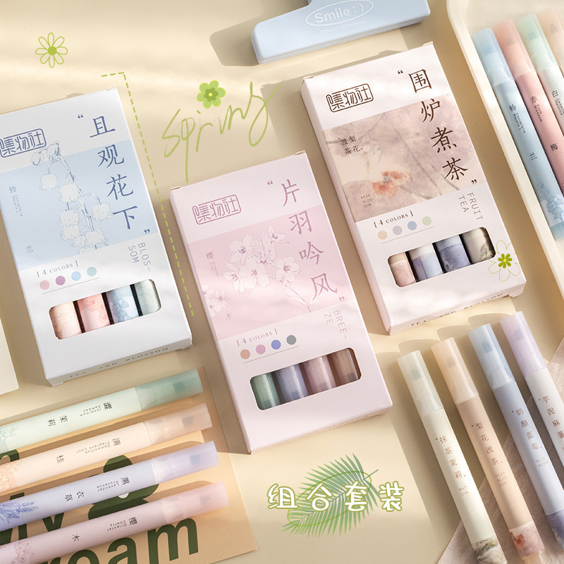 Colección de artículos de alta capacidad marcador bolígrafo de escritura de mano bolígrafo de graffiti bolígrafo HP7257 conjunto de bolígrafo de alta calidad mayorista