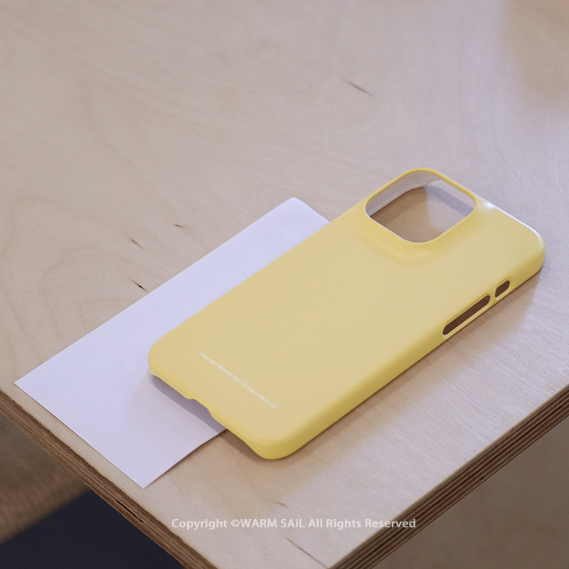 WARMSAiL | 2024new iPhone Case Half Pack Closed Hard Shell Blue Simple Niche