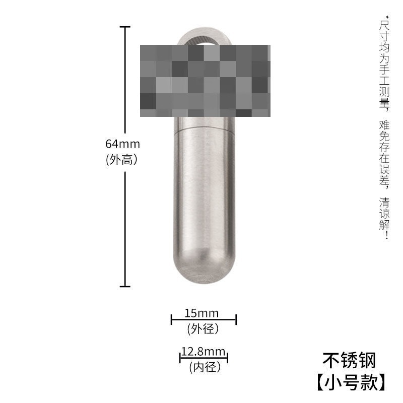Mini botella de medicina de acero inoxidable a prueba de humedad a prueba de agua almacén portátil tamaño pequeño caja de medicina caja de pastillas piezas botella de almacenamiento a prueba de polvo