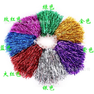 亚马逊新款健美操年会手摇彩色花球双孔拉拉队长运动会助威拉拉花
