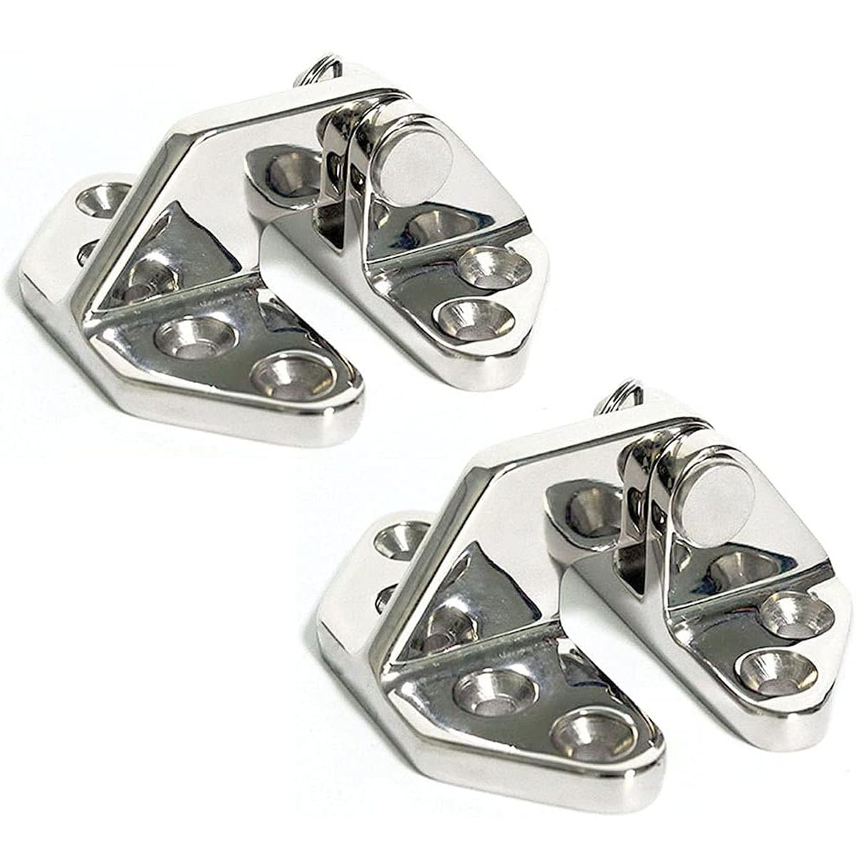 游艇五金船用舱门铰链重型长伸 316 船用级不锈钢铰链带可拆卸销