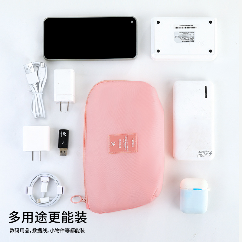 Nuevo viaje de negocios bolsa de almacenamiento digital multifuncional cable de alimentación cargador bolsa de cosméticos Portátil Bolsa entera