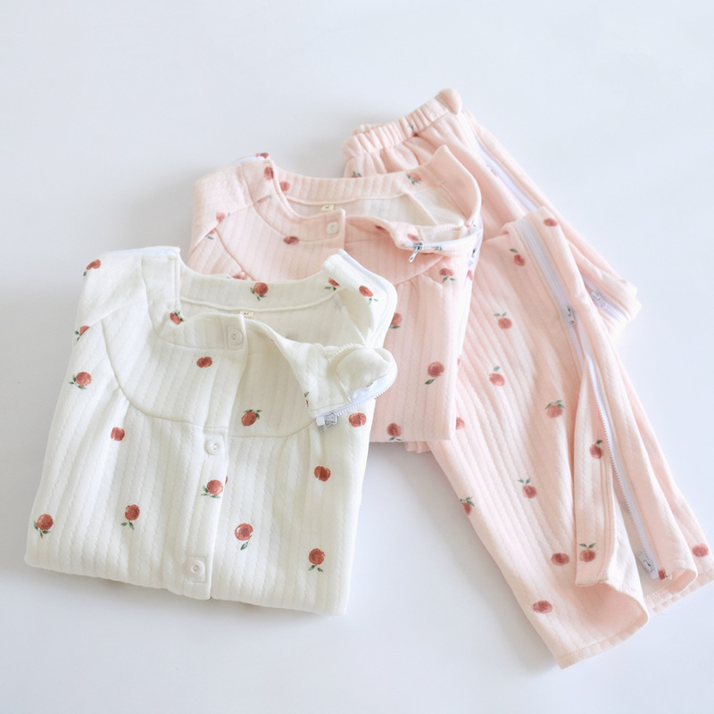 Women's autumn and winter easy-to-wear pajamas and nursing clothes, air cotton, plus size, warm, for post-fracture bed rest, physiotherapy, acupuncture, and rehabilitation