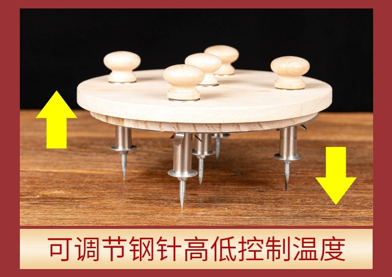 Warm moxibustion treasure smokeless solid wood moxibustion box smoke filter temperature control waist abdomen neck portable moxibustion moxibustion column box moxibustion instrumen