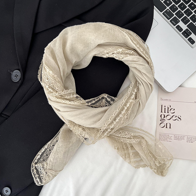 Bufandas de seda cuadrada alta sensación de moda literatura y lino de algodón retro de alta calidad bufandas multifuncionales bufandas de seda al por mayor