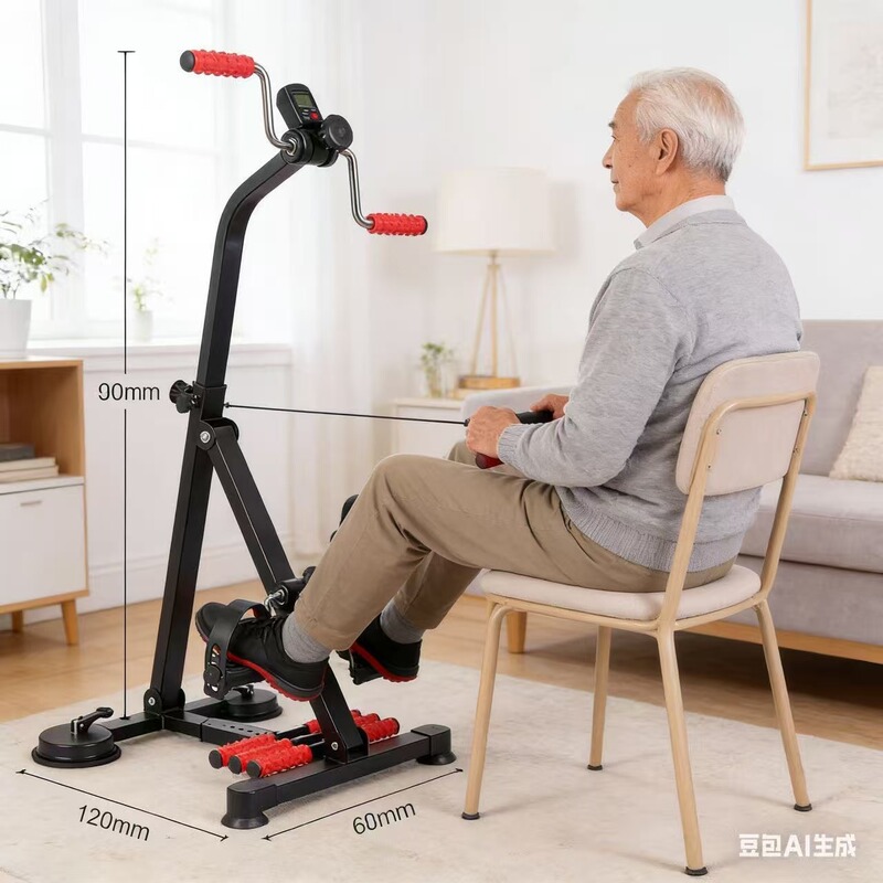 Home Rehabilitation Exercise Bike for the Elderly, Stroke Recovery Device for Upper and Lower Limbs, Leg Trainer, Stepper