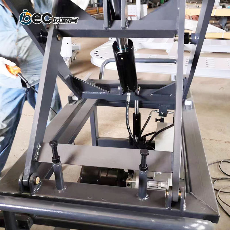 Elevador electromecánico/neumático OBEC para vehículos de nueva energía, elevador plano para desmontaje y reparación de baterías de vehículos eléctricos.