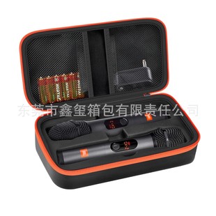 Eva Portable Bag Jbl Wireless Dual Microphone Bag Handheld Dual Microphone Bag Travel Singing Karaoke Hard Shell Bag