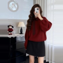������ս�ۺ�ɫë������ȹŮ�ﶬ2026�¿�޺ÿ�����һ����װ��ȹ