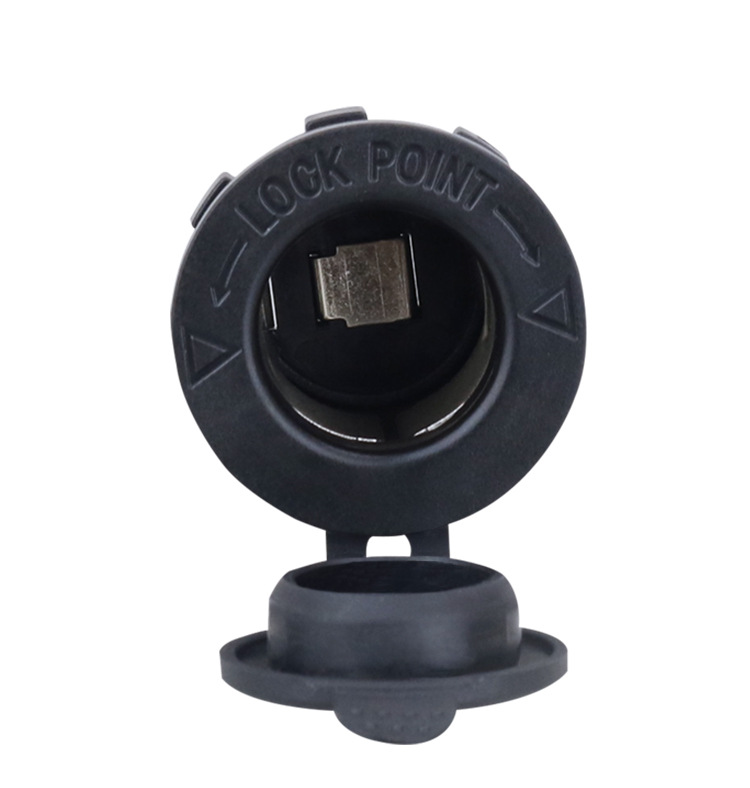 Modified Car Double-Hole Cigarette Lighter Socket with Car Waterproof USB Mobile Phone Cigarette Lighter 12-24V Universal Type