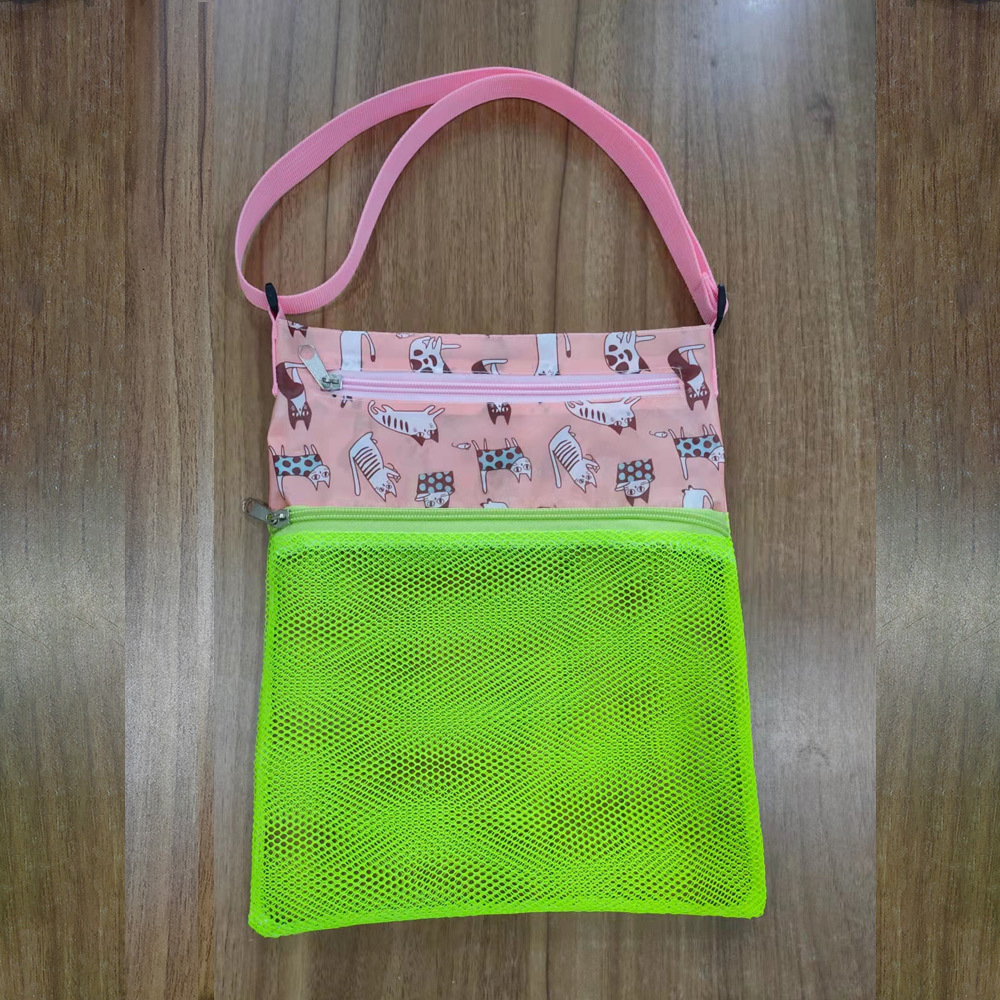 Fábrica al por mayor de múltiples capas de los niños bolsa de almacenamiento de juguete plegable bolsa de almacenamiento portátil bolsa de arena herramienta de excavación bolsa de red