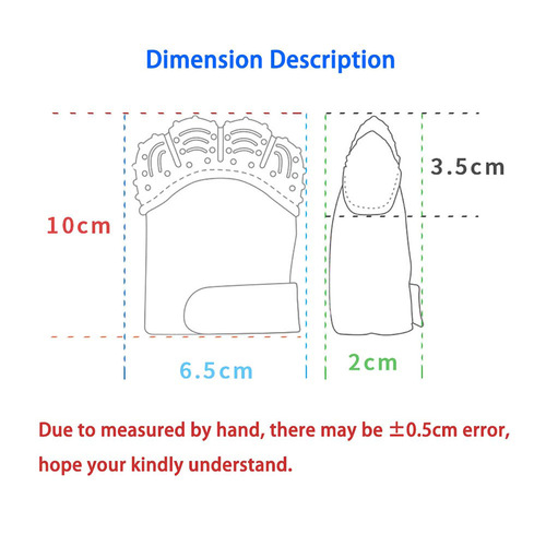 teething mitten 防抓脸防吃手新生儿秋冬可啃咬硅胶磨牙咬咬袋