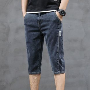 Cargo Casual Denim Shorts for Boys Summer Thin Loose Versatile Straight Casual Men's Pants 2025 New Trendy Brand