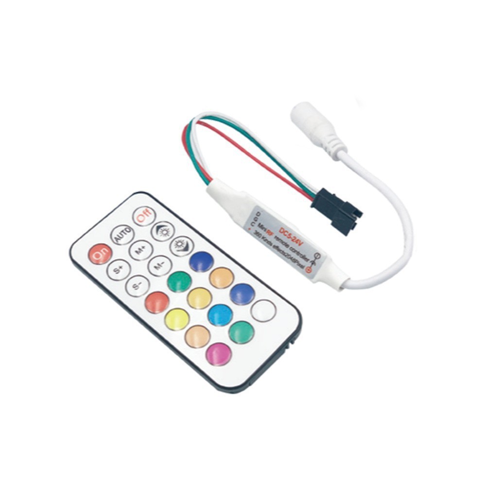 5V12V24V ışık şeridi fantom denetleyici 24 tuşlu Baolian lamba Bluetooth RGB dimmer renkli LED ışık şeridi kontrolü