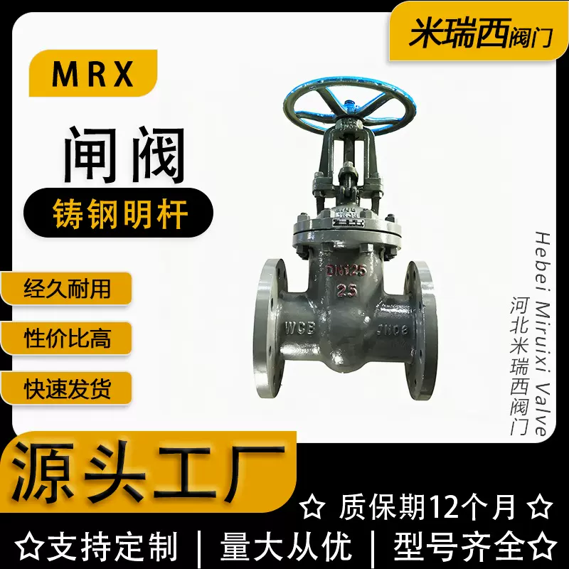 铸钢闸阀  热力防护法兰高温蒸汽楔式闸阀 厂家河北Z41H-16C