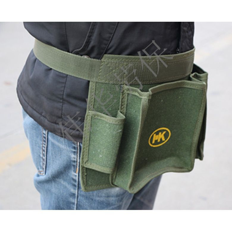 벨트 더블 포켓 목공 가방 네일 백 캔버스 허리 가방 다기능 도구 키트 장식 작업자 두꺼운 캔버스