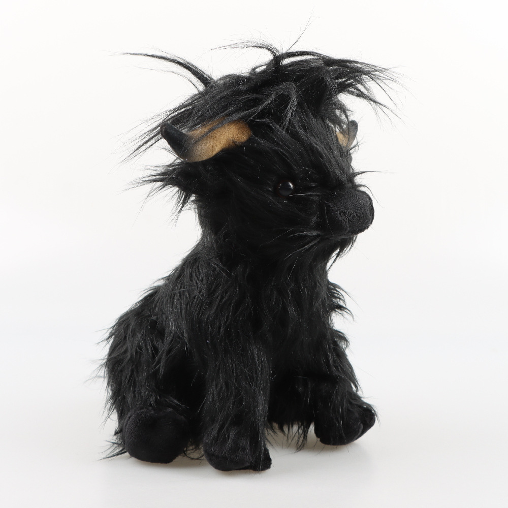 Highland Cow simuléiert Schottesch Highland Kou Plüschpopp laang Hoer Kou Internet Promi Spillsaach_voghion.com