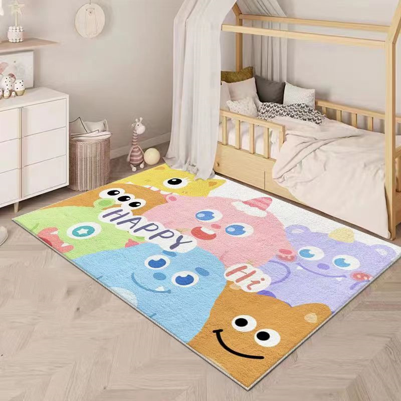 Dibujos animados lindo cachemir-como alfombra Bay Window Mat sala de estar sofá mesa de café Mat hogar dormitorio de los niños cama completa Manta