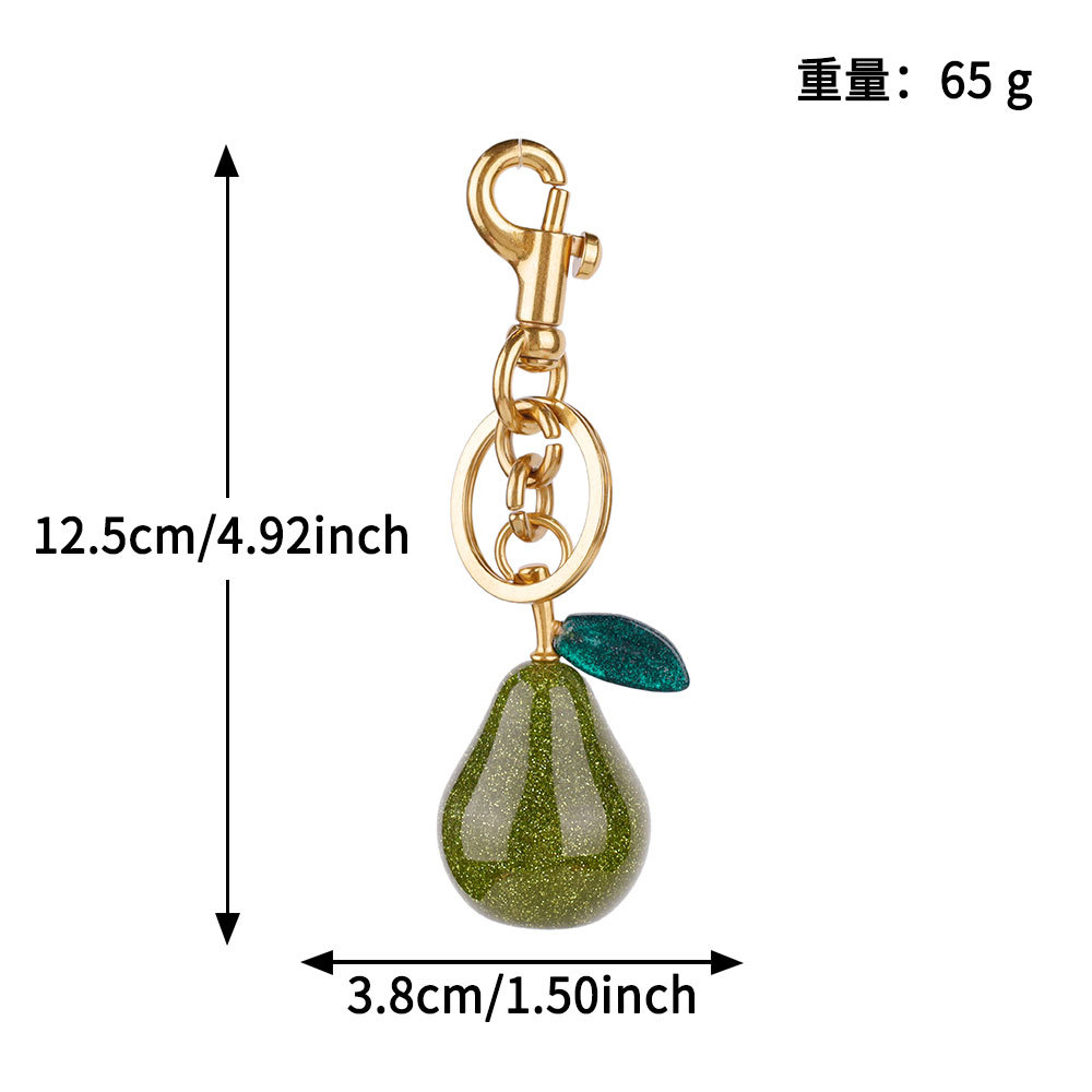 Transfronterizos directamente para bolsas de cereza colgantes de moda llaveras de automóviles llaveras de Amazon llaveras de metal accesorios de bolsas al por mayor