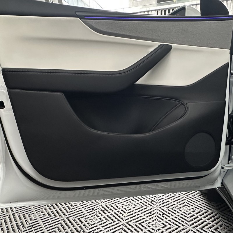 Suitable for the Updated Version of Tesla Model Y: Rear Seat Anti-Kick Pad, Rear Seat Protective Cover, Front Backrest Interior Modification