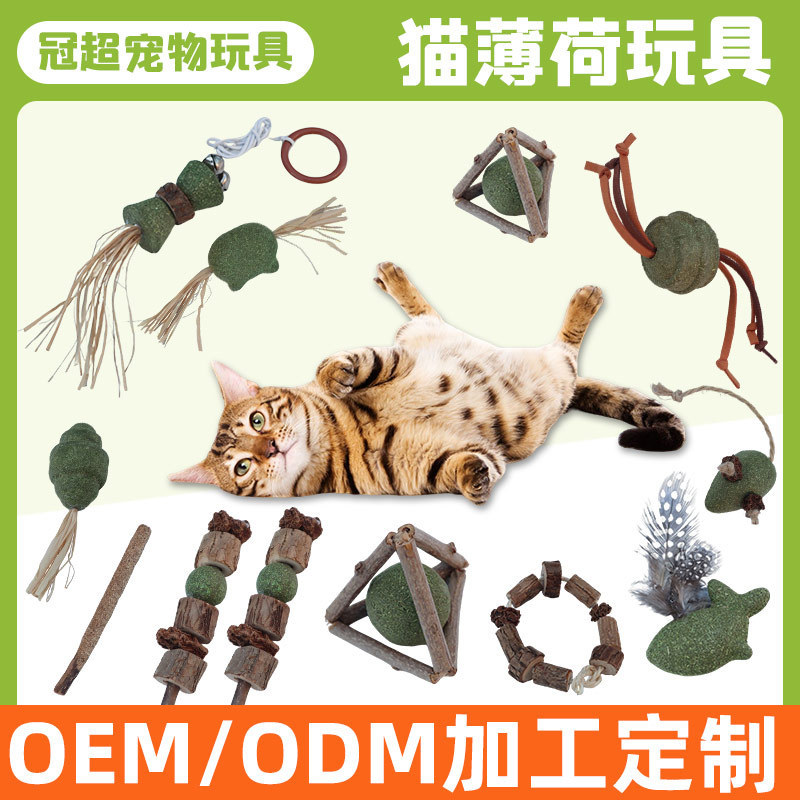 ペットおもちゃメーカー、ペット用自作食用猫用スティック、クリエイティブな歯のクリーニング、噛みつき防止および臼歯スティック|undefined