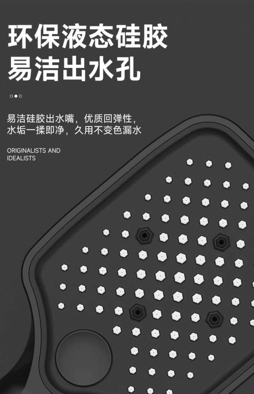 Black shower head set, fine copper faucet, shower head, bathroom pressurized shower complete set, one household item undefined