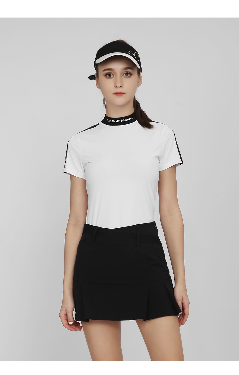Váy golf nữ dáng culottes phối quần short thể thao co giãn nhanh khô — QZ086-váy kaki, QZ086-Váy trắng, QZ086-váy đen chi tiết 10