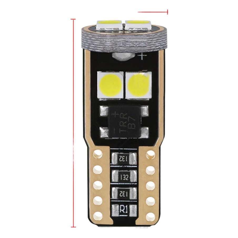 Coche LED T10 3030 6SMD decodificación ancho Luz de alta potencia resalte luz de lectura electrodeless luz corriente W5W