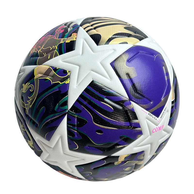 No.5 Copa del Mundo de fútbol Liga de Campeones Premier League fútbol transfronterizo adhesivo en caliente pu personalizado