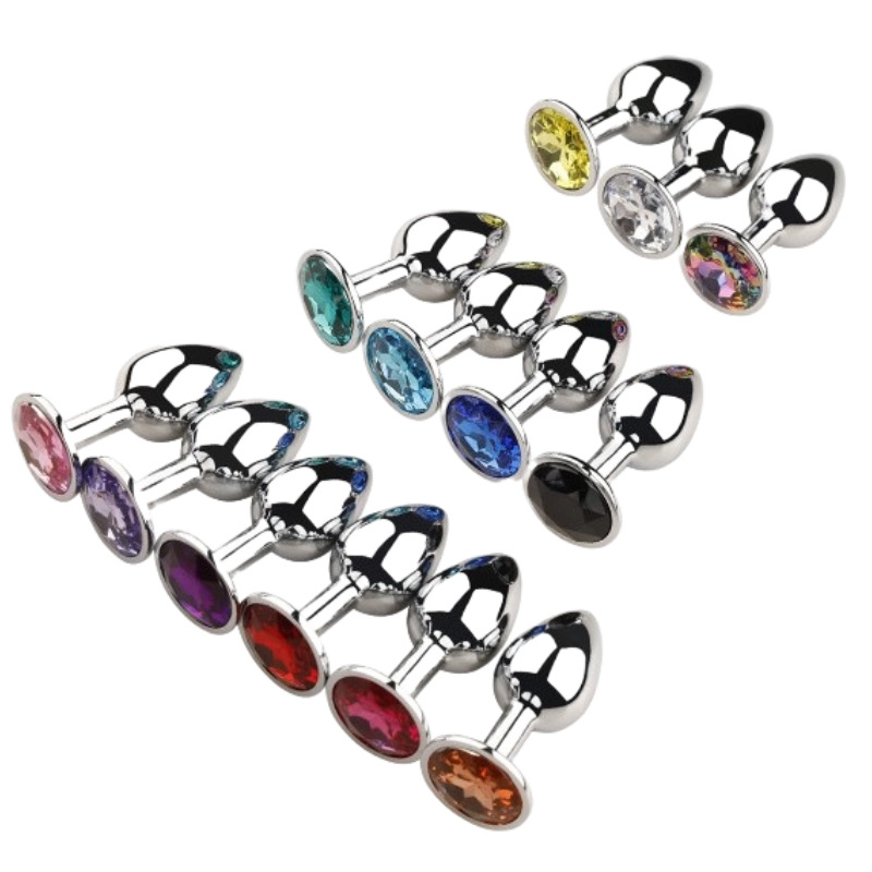 Volver corte metal anal plug adulto hombres y mujeres SM compartir masturbación clímax sexy anal plug adulto suministros pequeño mediano grande