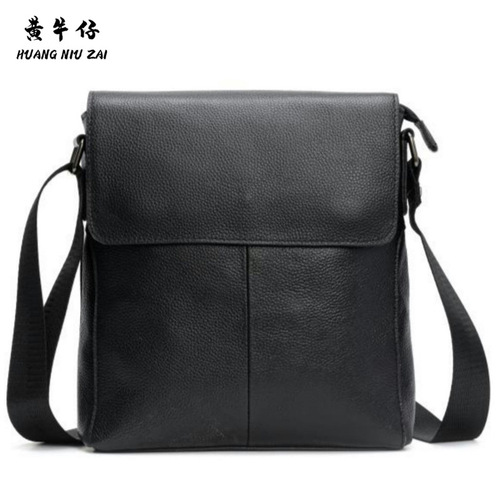First layer cowhide men's shoulder crossbody casual cowhide sports business small bag sports bag manufacturer one piece drop shipping