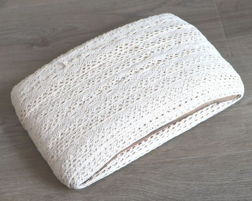 0.9 cm cotton fringe machine-woven trimming for home DIY curtains and bedding accessories