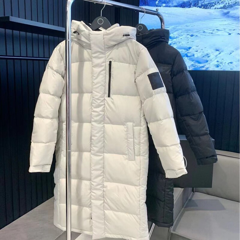 Putian Pure Original North Face down Jacket Long Style for Men and Women Couples Warm Puffer Jacket Outdoor Waterproof Windproof Coat
