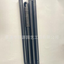 亚马逊多功能拖把杆拼接杆喷塑铁杆25分塑铁管地刮杆塑料螺纹