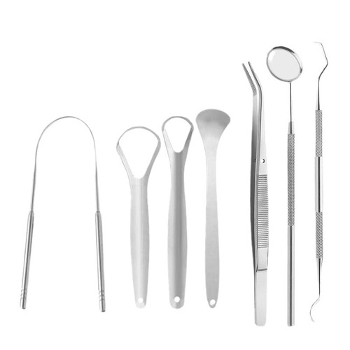 Stainless steel tongue scraper Tongue cleaner Oral cleaning care to remove bad breath tongue brush Tongue scraper