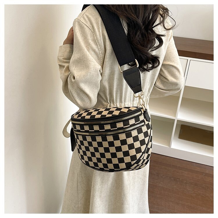 Women's Fashionable Trendy Crossbody Shoulder Bag, High-Quality Eco-Friendly Vegan Leather Waist Bag, Adjustable and Durable Chest Bag Women's Fashionable Trendy Crossbody Shoulder Bag, High-Quality Eco-Friendly Vegan Leather Waist Bag, Adjustable and Durable Chest Bag