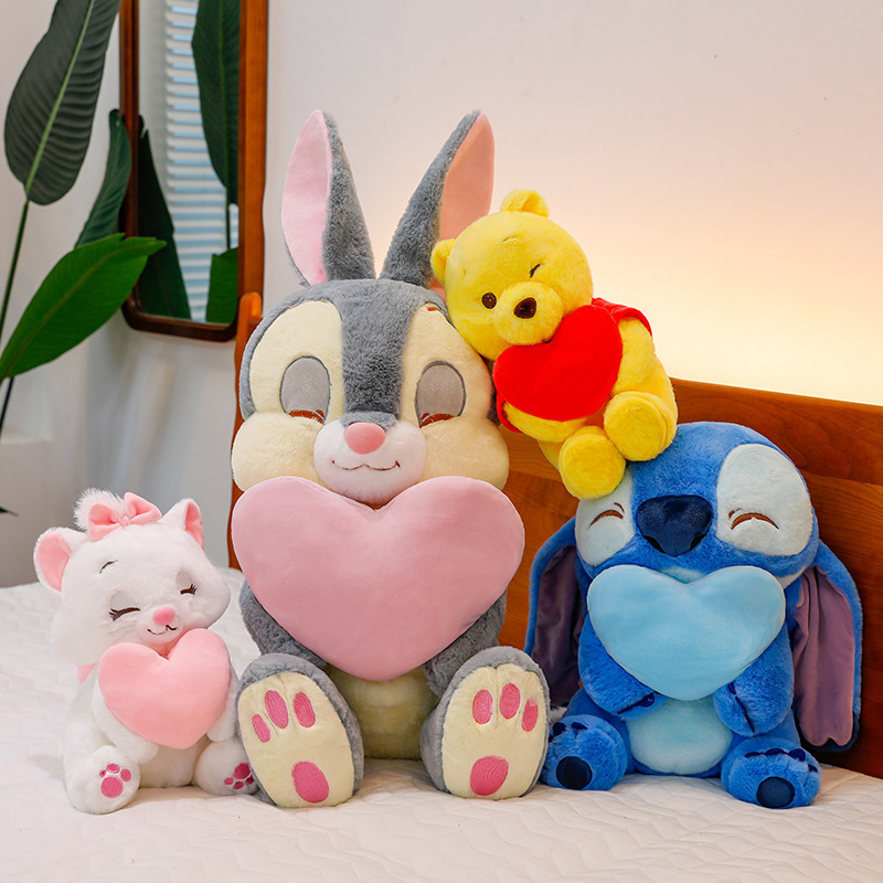 New Style Heart-hugging Series Stineli Winnie the Pooh Doll Plush Toy Cute Mary Cat Pacifying Doll Rag Doll