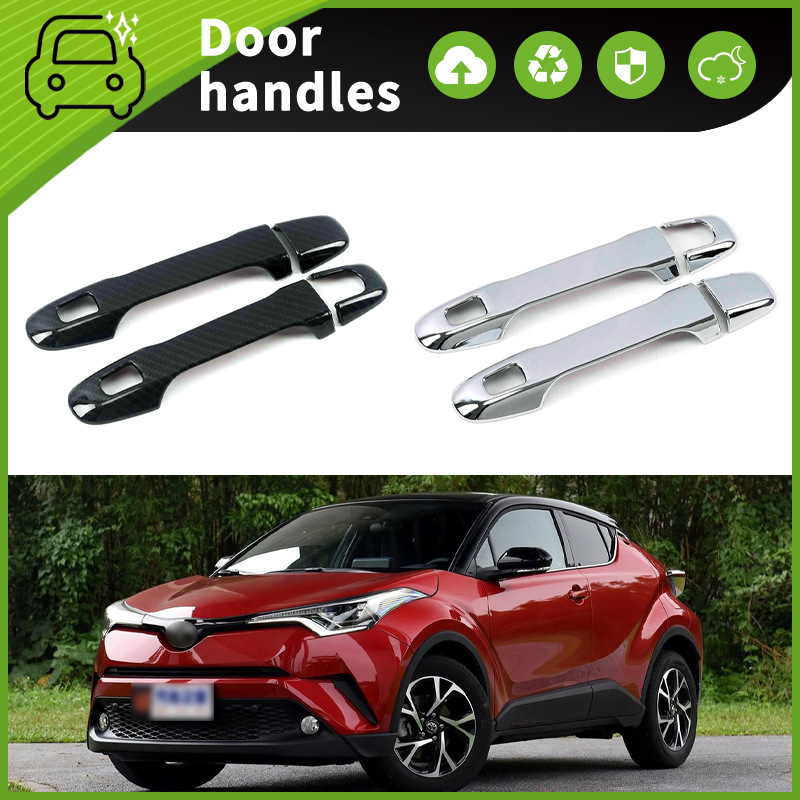 Suitable for 18-21 Toyota CHR Yize car door handle decoration bright strip door bowl handle anti-scratch protective sticker
