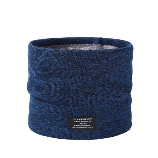Cross-border European and American Winter Scarf Men's Fashion Tie-dye fleece-lined Mask Outdoor Mountaineering and Skiing Thickened Warm Neck Set