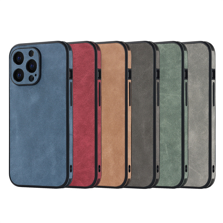 Sheep Skin Apple 13Pro Max Phone Case for iPhone 14 Sheepskin 12 Leather% Set 14Pro Lens Mini