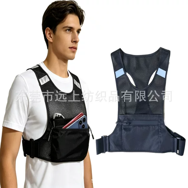 Running waist bag, close-fitting waterproof phone pouch, outdoor sports multifunctional vest, running vest, Amazon cross-border