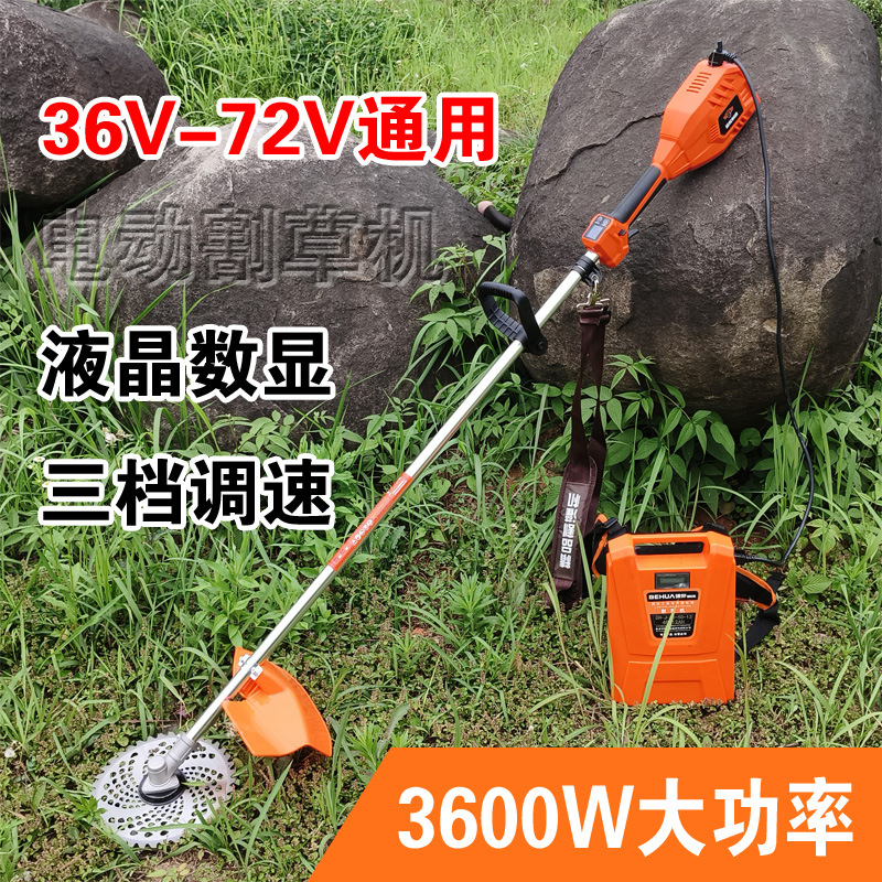 Nueva cortadora de césped eléctrica de litio sin escobillas, uso doméstico recargable, deshierbe agrícola, suelo suelto, arado, zanjas, sierra de rama alta