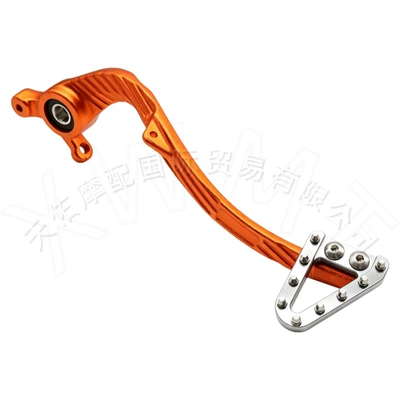 motorcycle rear brake – Other brake systems - orange-brake-lever-silver-short-brake-head