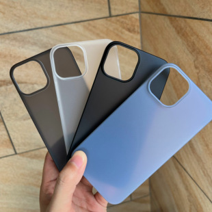 Iphone12 Phone Case with Large Holes, Apple 12Promax Transparent Protective Case, Suitable for Thin and Light Pp Case with Matte Finish
