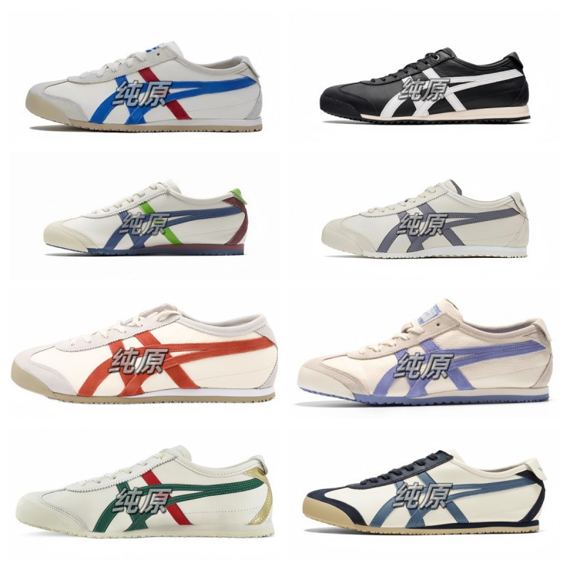 Tiger Onitsuka Tiger Men's Sneakers, Women's White Shoes, Low-Top Shoes, Running Shoes, Breathable, Wear-Resistant, Breathable and Comfortable