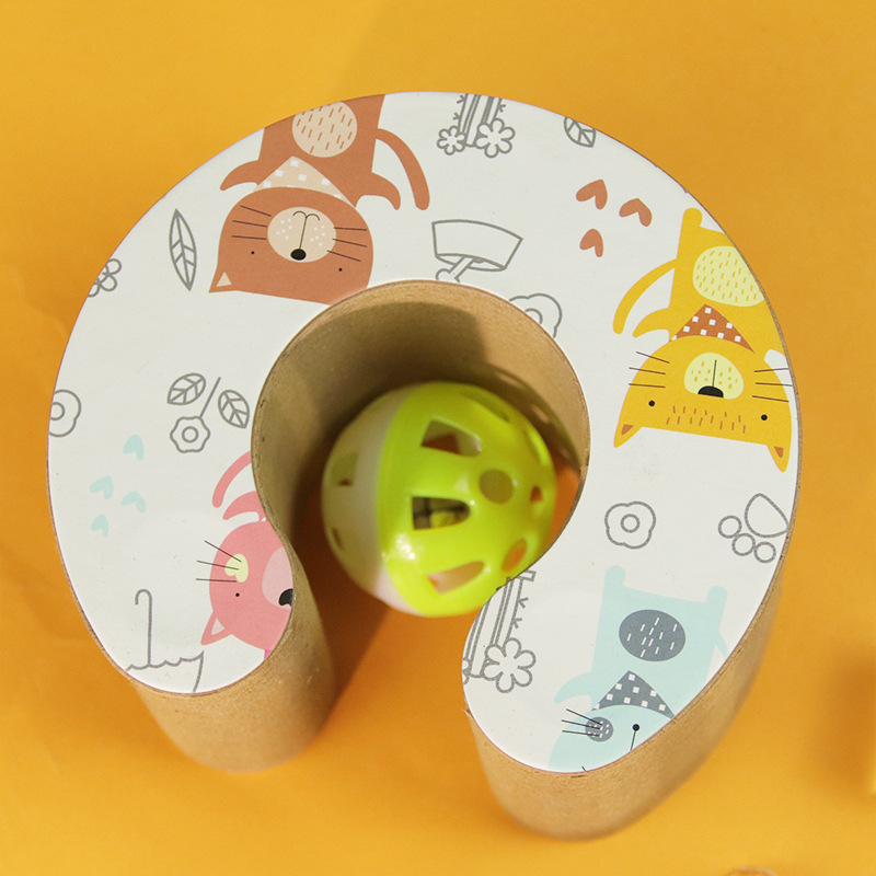 Divertido gato Scratch tablero magnético succión cambiable corrugado papel órgano gato Scratch tablero mascotas suministros gato molienda garra desgaste-resistente gato juguete gato