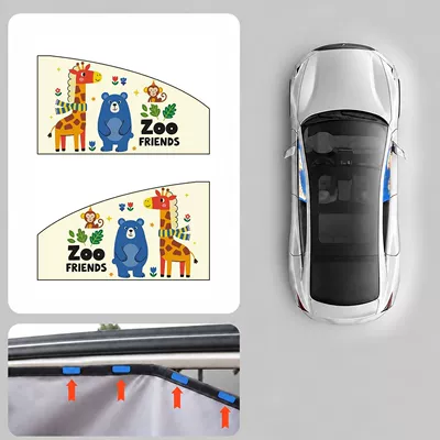 Car curtains, Curtain for Babies and - zoo-main-driver-co-driver